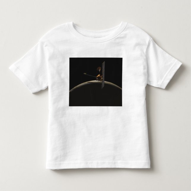 Mars Odyssey spacecraft over martian sunrise Toddler T-Shirt (Front)