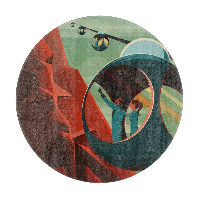 Mars Olympus Mons Highest Volcano Solar System Cutting Board (Front)