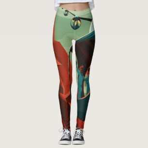Mars Olympus Mons Highest Volcano Solar System Leggings