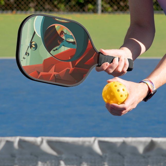 Mars Olympus Mons Highest Volcano Solar System Pickleball Paddle (Insitu)