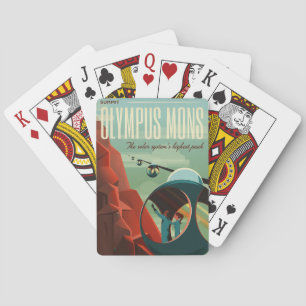 Mars Olympus Mons Highest Volcano Solar System Playing Cards