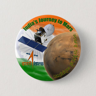 Mars Orbiter Mission: ISRO 6 Cm Round Badge