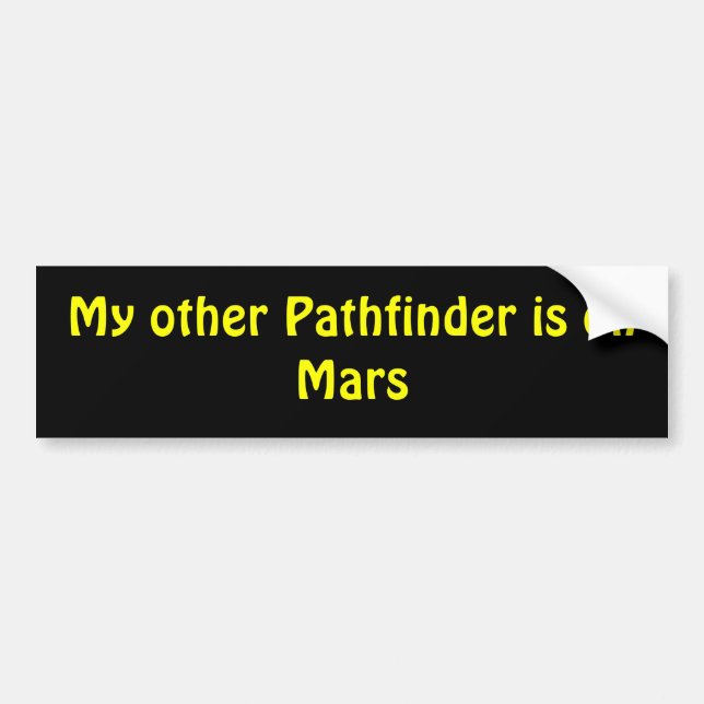 Mars Pathfinder Bumper Sticker (Front)