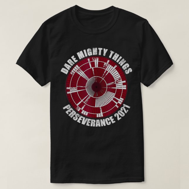 Mars Perseverance Rover 2020 Space Launch Mars Lan T-Shirt (Design Front)