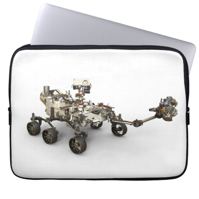 Mars Perseverance Rover On White Background. Laptop Sleeve (Front)