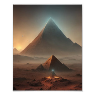 Mars Pyramids Photo Print
