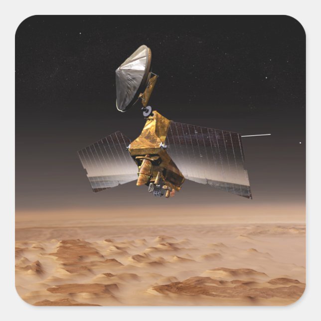 Mars Reconnaissance Orbiter 4 Square Sticker (Front)