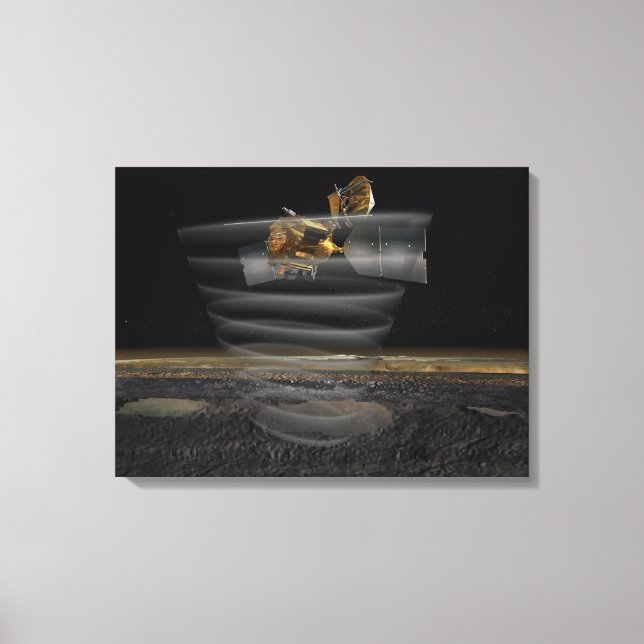 Mars Reconnaissance Orbiter's Radar at Work Canvas Print (Front)