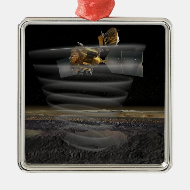 Mars Reconnaissance Orbiter's Radar at Work Metal Tree Decoration (Front)