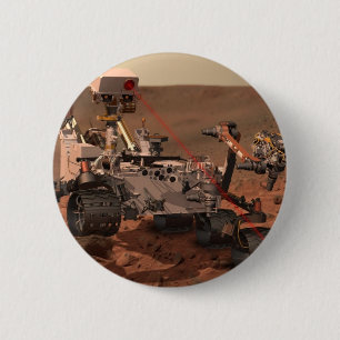 Mars Rover 6 Cm Round Badge