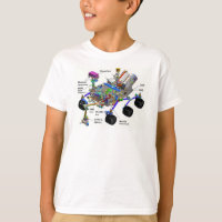Mars Rover Diagram of Parts, Science T-shirt