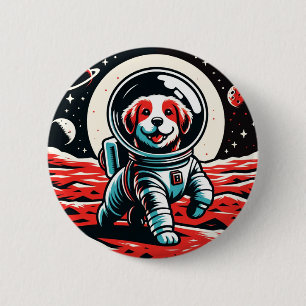 Mars Rover Pup 6 Cm Round Badge