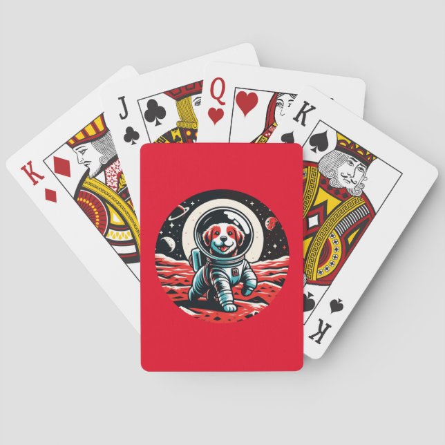 Mars Rover Pup Playing Cards (Back)