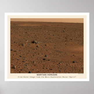 Mars Rover Spirit First Photo 2004 Poster