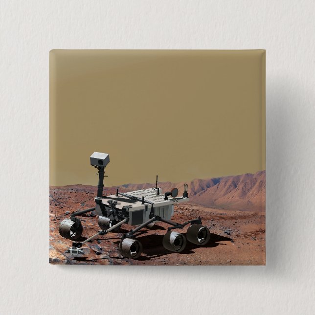 Mars Science Laboratory 15 Cm Square Badge (Front)