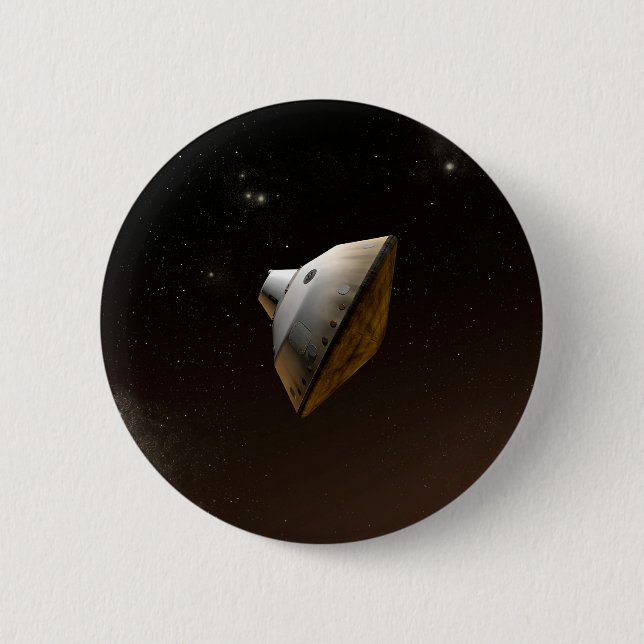 Mars Science Laboratory Aeroshell Capsule 6 Cm Round Badge (Front)