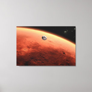 Mars Science Laboratory Approaching Mars. Canvas Print