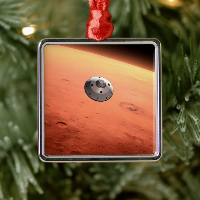 Mars Science Laboratory Approaching Mars. Metal Tree Decoration (Tree)