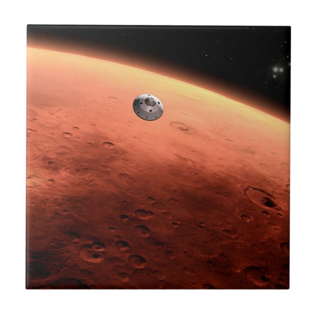 Mars Science Laboratory Approaching Mars. Tile (Front)