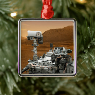 Mars Science Laboratory Curiosity Rover. 3 Metal Tree Decoration