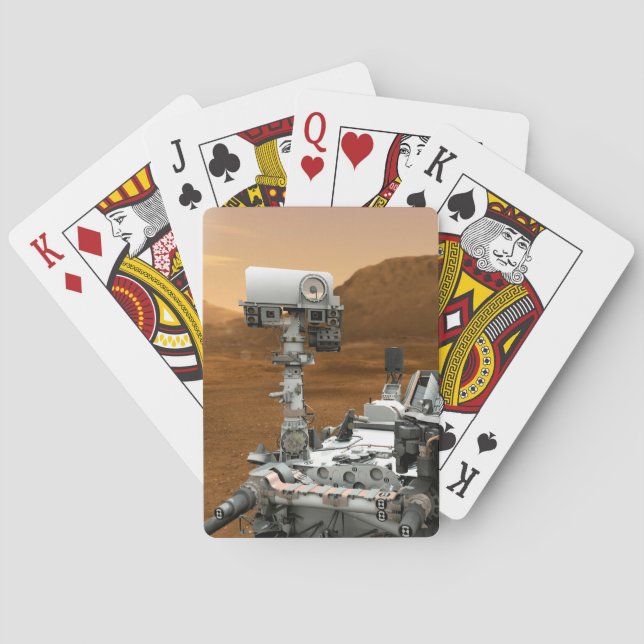 Mars Science Laboratory Curiosity Rover. 3 Playing Cards (Back)