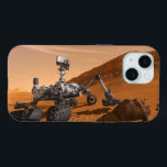 Mars Science Laboratory Curiosity Rover. iPhone 15 Case<br><div class="desc">Artist concept of Mars Science Laboratory Curiosity rover, a mobile robot for investigating Mars' past or present ability to sustain microbial life. In this picture, the rover examines a rock on Mars with a set of tools at the end of the rover's arm, which extends about 7 feet. Two instruments...</div>
