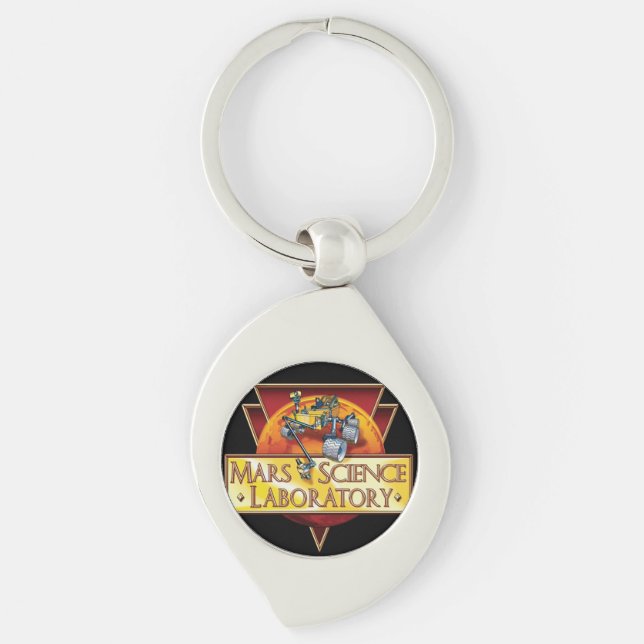 Mars Science Laboratory Mission Logo Key Ring (Front)