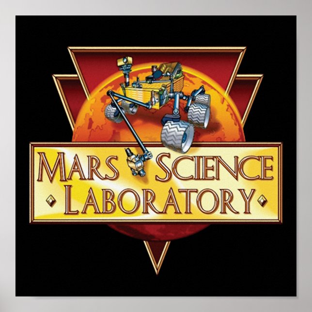 Mars Science Laboratory Mission Logo Poster (Front)