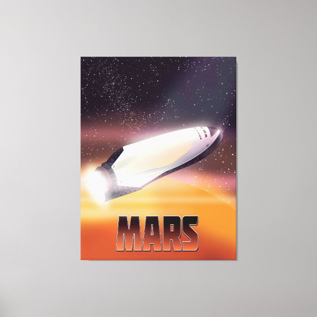 Mars Space poster Canvas Print (Front)