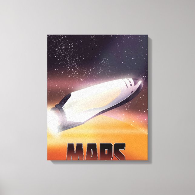 Mars Space poster Canvas Print (Front)