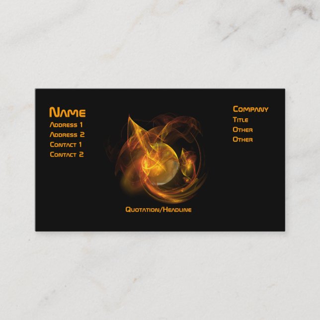 Mars Spectacular Business Card (Front)