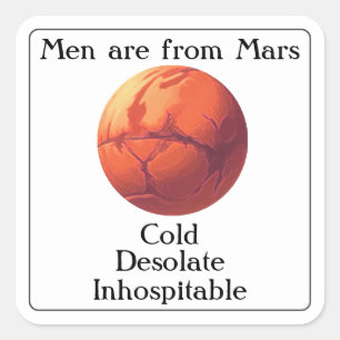 Mars Square Sticker