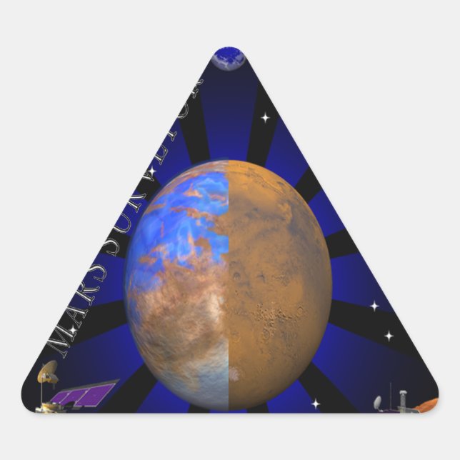 Mars Surveyor '98 Triangle Sticker (Front)