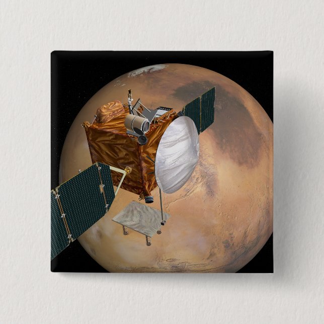 Mars Telecommunications Orbiter 2 15 Cm Square Badge (Front)
