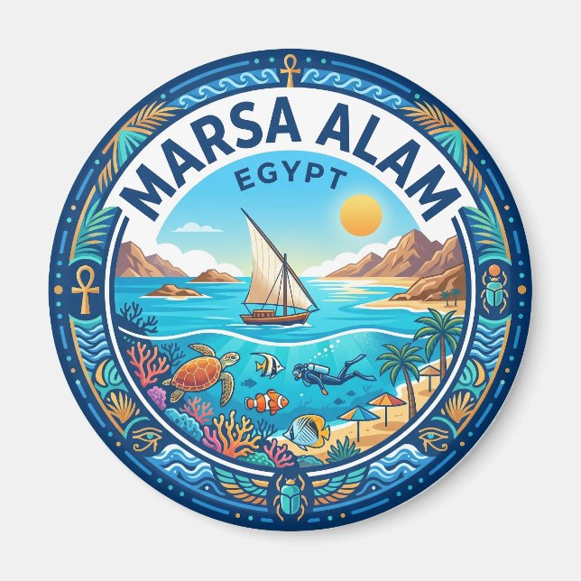 Marsa Alam Egypt Magnet (Front)