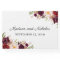 Marsala and Pink Floral Wedding Guest Book