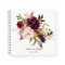 Marsala Boho Watercolor Floral Wedding Guest Book