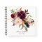 Marsala Boho Watercolor Floral Wedding Guest Book