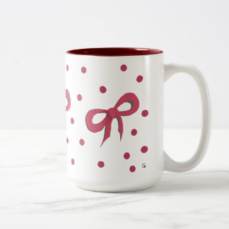 Marsala bowtie mug