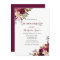 Marsala Burgundy Red Floral Spring Quinceanera