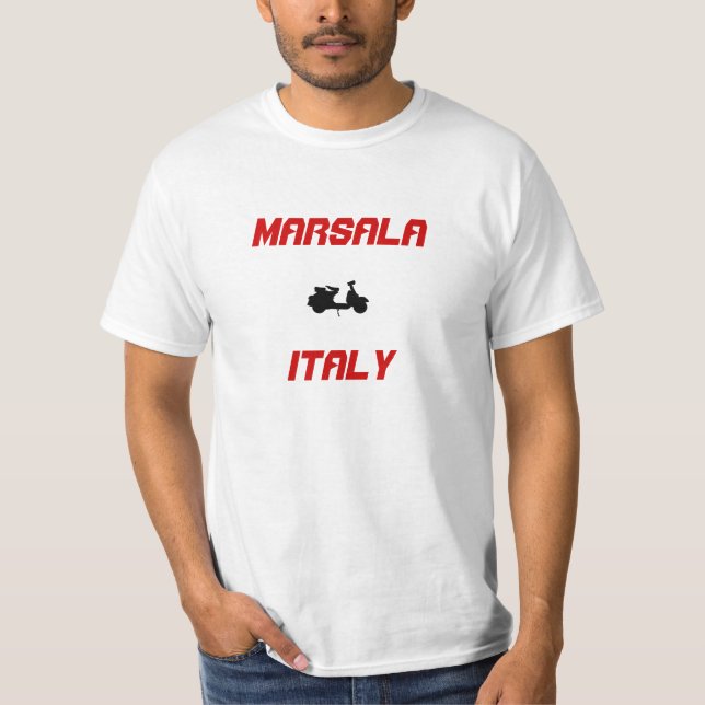 Marsala, Italy Scooter T-Shirt (Front)