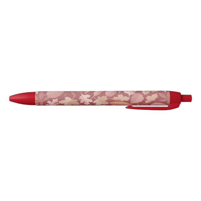 Marsala leaves pattern black ink pen (Bottom)