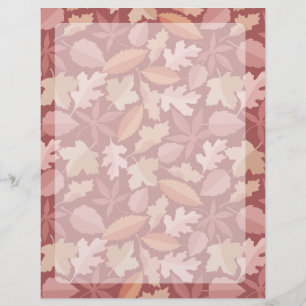 Marsala leaves pattern flyer
