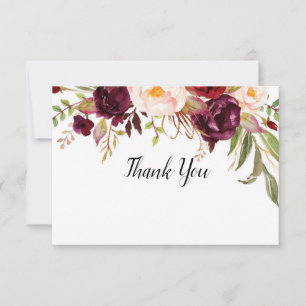 Marsala Thank You Card
