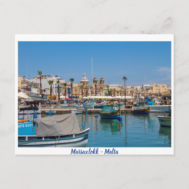 Marsaxlokk postcard (Front)