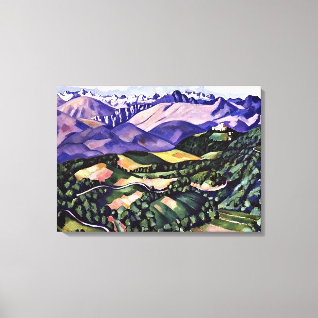 Marsden Hartley - Purple Mountains, Venice Canvas Print (Front)