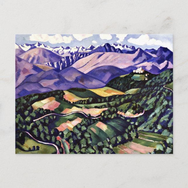 Marsden Hartley - Purple Mountains, Venice, Postcard (Front)