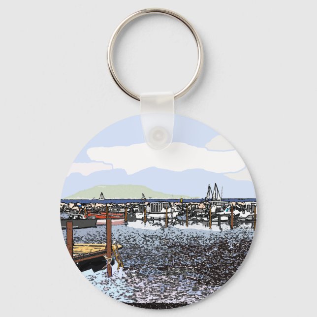  Marseillan South of France   Key Ring (Front)