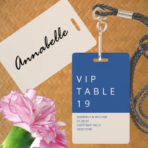 Marseille Bleu Cute Wedding Favour Or Place Card ID Badge