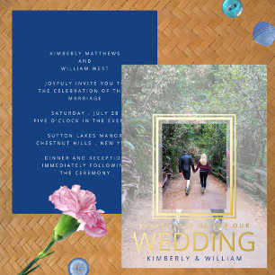 Marseille Bleu Modern Minimal Photo Wedding